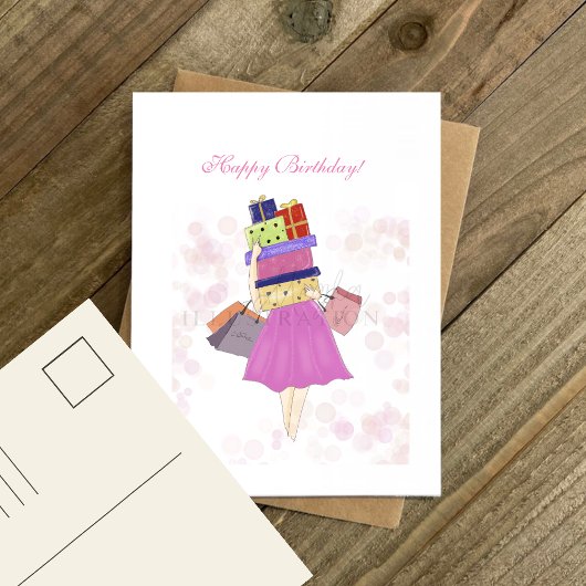 Gefeliciteerd verjaardag,  briefkaart