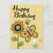 Gefeliciteerd verjaardag briefkaart (Voorkant)