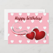 Gefeliciteerd verjaardag! briefkaart (Voorkant / Achterkant)