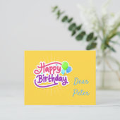 Gefeliciteerd verjaardag briefkaart (Staand voorkant)