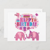 Gefeliciteerd verjaardag briefkaart (Voorkant / Achterkant)