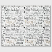 Gefeliciteerd Verjaardag   Cadeaupapier (Vlak)