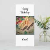 Gefeliciteerd verjaardag Carol Kaart (Staand voorkant)