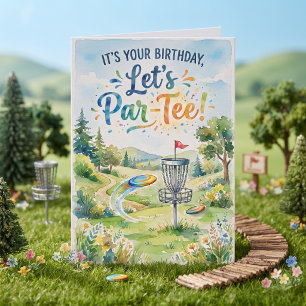 Gefeliciteerd verjaardag Disc Golf grap Kaart