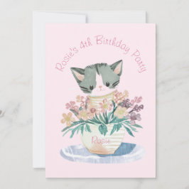 Gefeliciteerd Verjaardag Dochter Kitten Naam En Fo Kaart