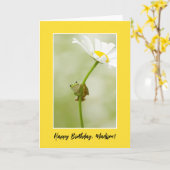 Gefeliciteerd verjaardag | Een Moppertje Kaart (Gele Bloem)