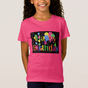 Gefeliciteerd verjaardag, feestelijke verjaardagsv t-shirt