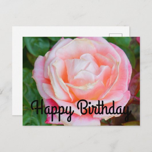Gefeliciteerd verjaardag Gemini Rose #1 Ansichtkaa Briefkaart (Voorkant / Achterkant)