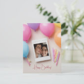 Gefeliciteerd Verjaardag Gepersonaliseerde Polorai Briefkaart (Staand voorkant)