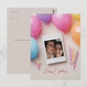 Gefeliciteerd Verjaardag Gepersonaliseerde Polorai Briefkaart (Voorkant / Achterkant)