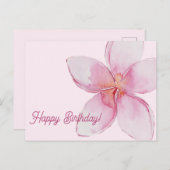 Gefeliciteerd verjaardag | Hawaiaanse waterverf b Briefkaart (Voorkant / Achterkant)