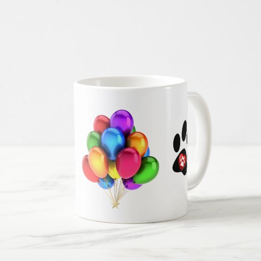 Gefeliciteerd Verjaardag Hond Beste Vriend Koffiemok (Voorkant rechts)