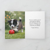 Gefeliciteerd Verjaardag Hond Liefhebber Kinderen Kaart (Binnen)