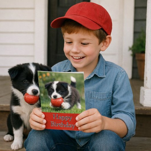 Gefeliciteerd Verjaardag Hond Liefhebber Kinderen Kaart