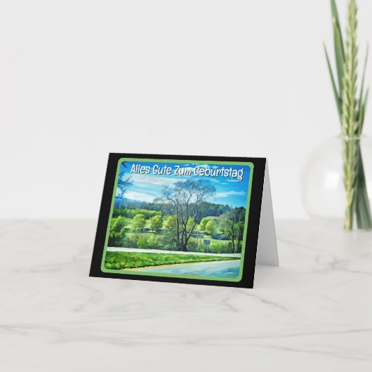Gefeliciteerd verjaardag in het Duits Kaart (Voorkant)