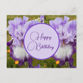 Gefeliciteerd Verjaardag Iris bloemendame Kaart