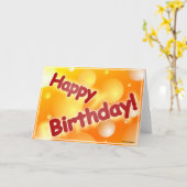 Gefeliciteerd verjaardag kaart (Gele Bloem)