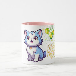 Gefeliciteerd Verjaardag Kat Koffiemok – Leuke Cad Mok