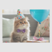 Gefeliciteerd Verjaardag Kitty Kat Tissuepapier (Voorkant)