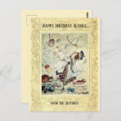Gefeliciteerd Verjaardag Klassieke Alice Hertogin Briefkaart (Voorkant / Achterkant)