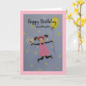 Gefeliciteerd verjaardag, kleindochter/ verjaardag kaart (Gele Bloem)