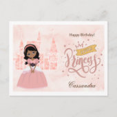 Gefeliciteerd verjaardag, kleine prinses. Aangepas Briefkaart (Voorkant)