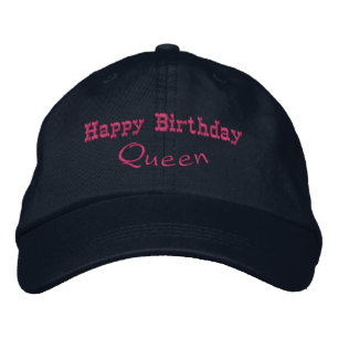 Gefeliciteerd Verjaardag Koningin Gedrukt Mooie Mo Geborduurde Pet