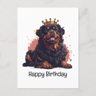 Gefeliciteerd Verjaardag Koninklijke Rottweiler Ho Briefkaart