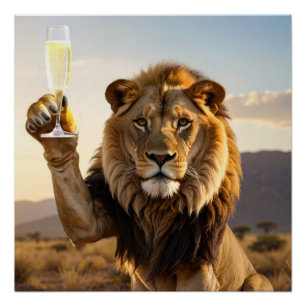 Gefeliciteerd Verjaardag Leeuw - Felicitaties - Perfect Poster