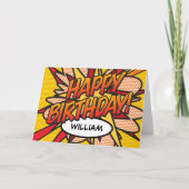 GEFELICITEERD Verjaardag Leuk Comic Strip Kaart (Voorkant)