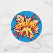 GEFELICITEERD VERJAARDAG Leuk Retro Stripboek Confetti (Kleine voorkant)