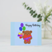 Gefeliciteerd Verjaardag Lieve Teddybeer #4 Ansich Briefkaart (Staand voorkant)