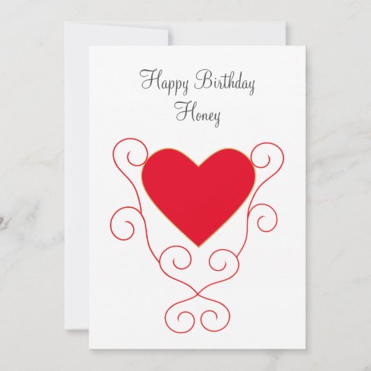 Gefeliciteerd Verjaardag Lieve Verjaardag Hart (Voorkant)