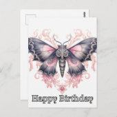 Gefeliciteerd Verjaardag Majestueuze Vlinder Illus Briefkaart (Voorkant / Achterkant)