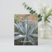 Gefeliciteerd Verjaardag Mannen Aquarel Planten Pe Briefkaart (Staand voorkant)