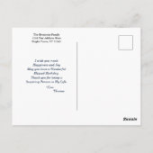 Gefeliciteerd Verjaardag Mannen Aquarel Planten Pe Briefkaart (Achterkant)