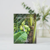 Gefeliciteerd Verjaardag Mannen Kokosnoten Bomen T Briefkaart (Staand voorkant)