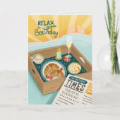 Gefeliciteerd Verjaardag Mannen Man Ontspannen Taa Kaart (Voorkant)