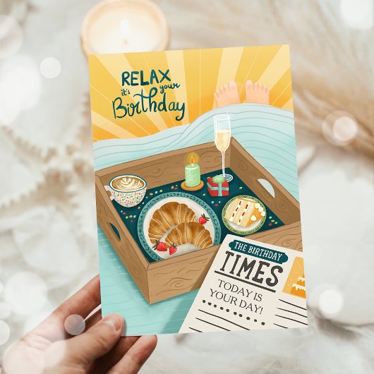 Gefeliciteerd Verjaardag Mannen Man Ontspannen Taa Kaart