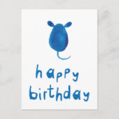 Gefeliciteerd verjaardag met muis briefkaart (Voorkant)