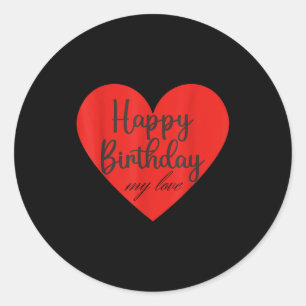 Gefeliciteerd verjaardag mijn liefste  ronde sticker