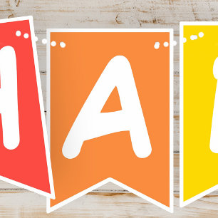 Gefeliciteerd Verjaardag Modern Eenvoudig Koel Fot Vlaggetjes