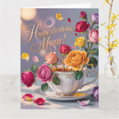 Gefeliciteerd Verjaardag Moeder Groet met Rozen Kaart (Gele Bloem)