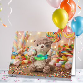 Gefeliciteerd Verjaardag Neef | Cute Otter en Cand Kaart