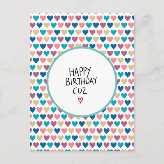 Gefeliciteerd Verjaardag Neef/Nicht Briefkaart (Voorkant)