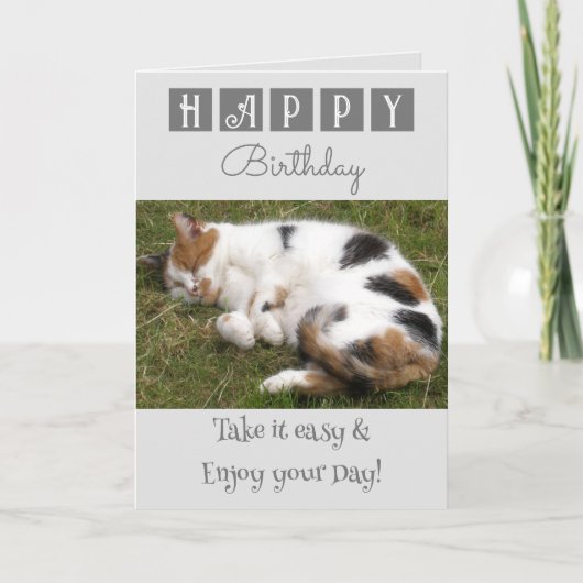 Gefeliciteerd verjaardag neem het er maar even van kaart (Voorkant)