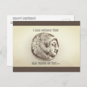 GEFELICITEERD VERJAARDAG OUDE GRAPPIGE Ansichtkaar Briefkaart (Voorkant / Achterkant)