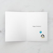 Gefeliciteerd Verjaardag Pinguïn Groet Kaart (Binnen)