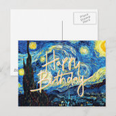 Gefeliciteerd verjaardag! Populaire kunstwerk, Ste Briefkaart (Voorkant / Achterkant)