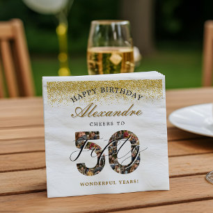 Gefeliciteerd Verjaardag Proost Op 50 Jaar Foto Co Servet